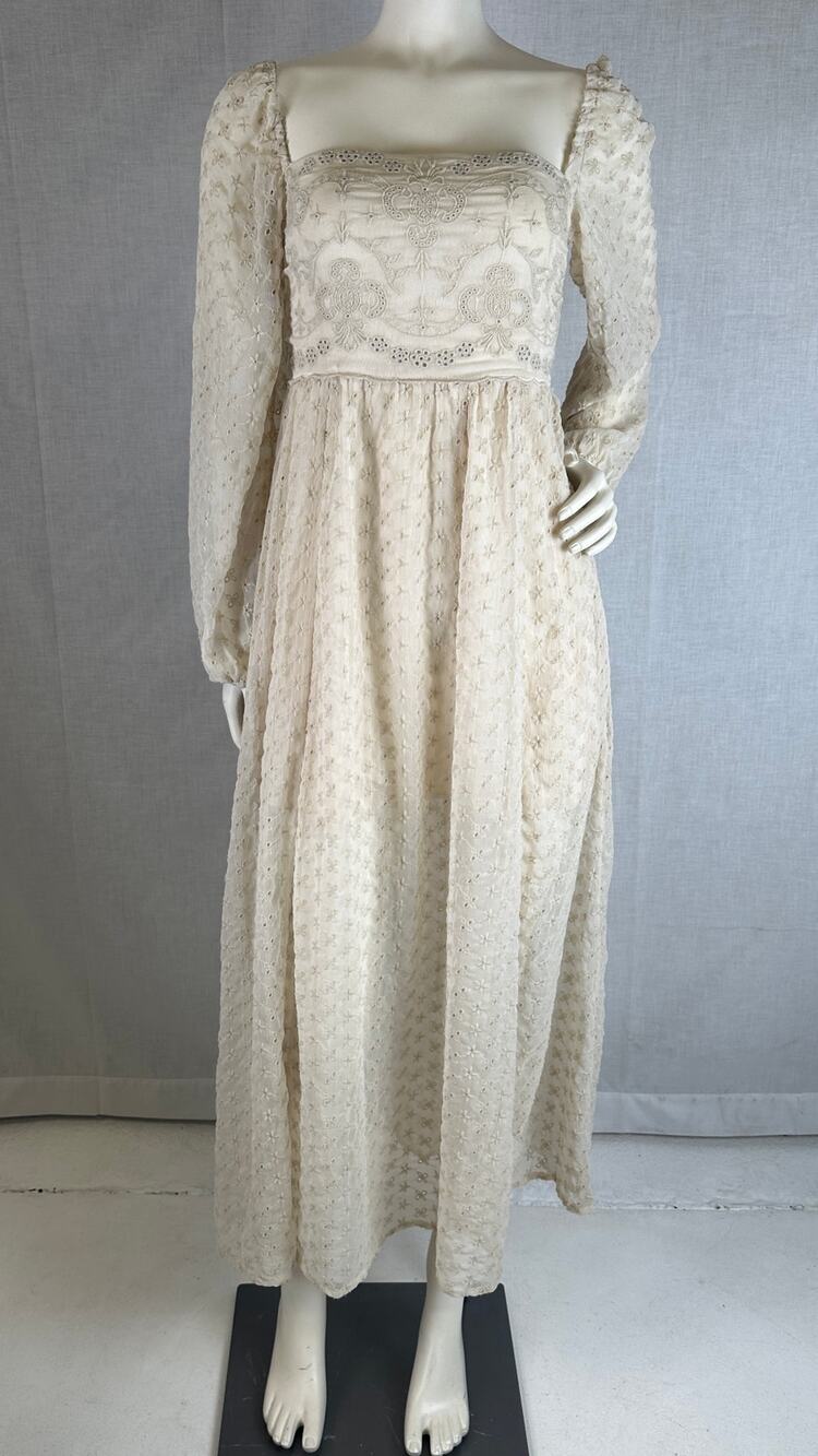 Free People Tea Ivory Malina Maxi Dress Women's Sz XS NWT